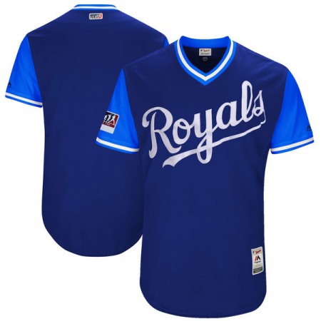 Men's Kansas City Royals Royal/Light Blue 2018 Players' Weekend Authentic Team Stitched MLB Jersey
