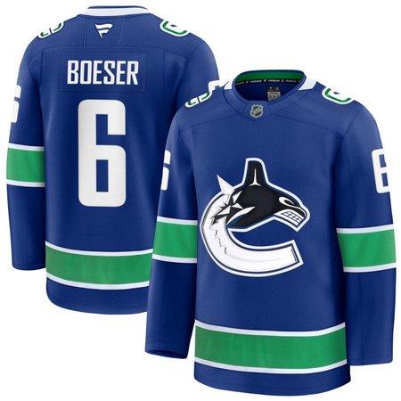 Youth Vancouver Canucks #6 Brock Boeser Blue Home Jersey
