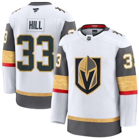Youth Vegas Golden Knights #33 Adin Hill White Away Jersey