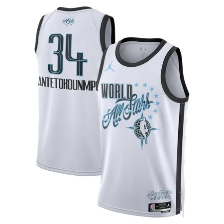 Youth 2026 NBA All-Star #34 Giannis Antetokounmpo White Game Swingman Jersey
