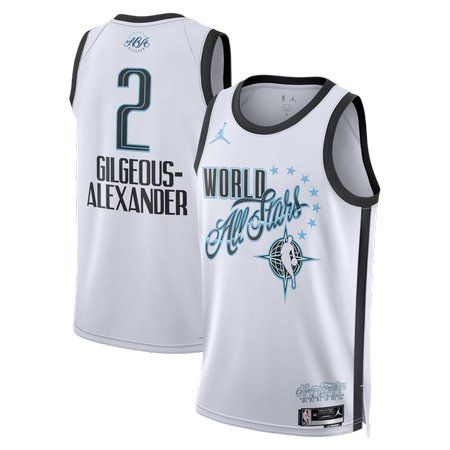 Women's 2026 NBA All-Star #2 Shai Gilgeous-Alexander White Game Swingman Jersey