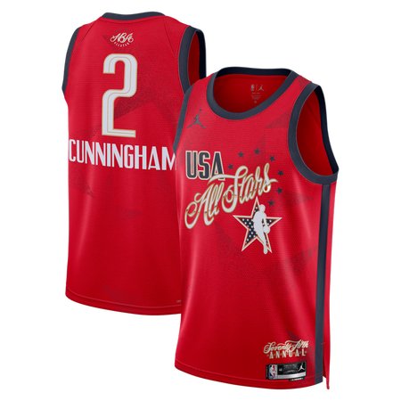 Women's 2026 NBA All-Star #2 Cade Cunningham Red Game Swingman Jersey