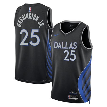 Women's Dallas Mavericks #25 P.J. Washington Jr. Nike Black Swingman Jersey