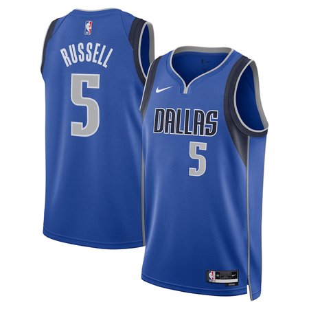 Youth Dallas Mavericks #5 D'Angelo Russell Nike Blue Swingman Player Icon Edition Jersey