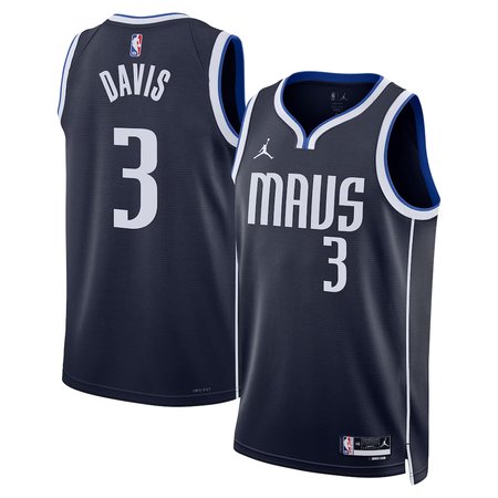 Women's Dallas Mavericks #3 Anthony Davis Nike Navy Swingman Statement Edition Jersey