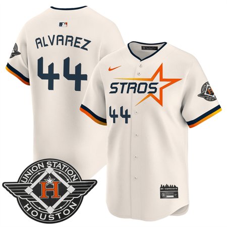 Youth Houston Astros #44 Yordan Alvarez Cream 2025 City Connect Limited Stitched Baseball Jersey