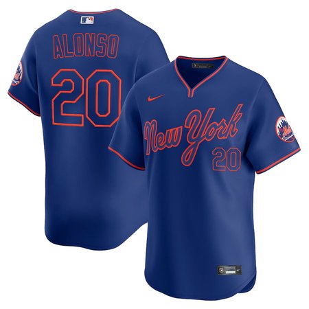 Men's New York Mets #20 Pete Alonso Royal Alternate 2025 Limited Stitched Jersey
