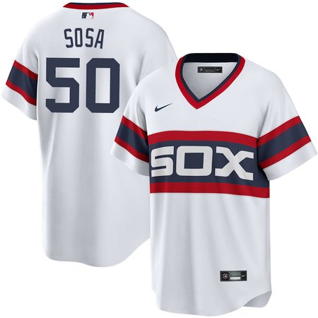 Men's Chicago White Sox #50 Lenyn Sosa White Home Official Player Jersey