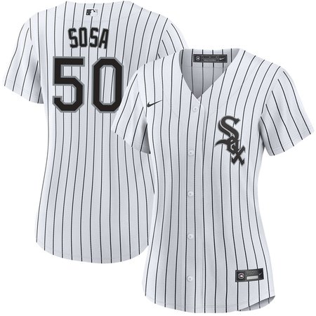 Women's Chicago White Sox #50 Lenyn Sosa White Home Official Player Jersey