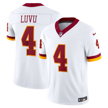 Youth Washington Commanders #4 Frankie Luvu Nike White Super Bowl Era Vapor F.U.S.E. Sewn Down Limited Jersey