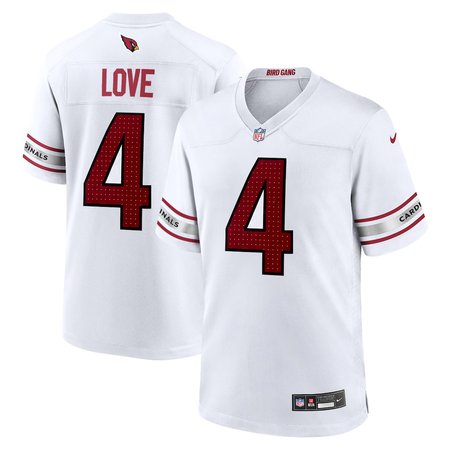 Youth Arizona Cardinals #4 Jeremiyah Love White 2026 NFL Draft Game Jersey