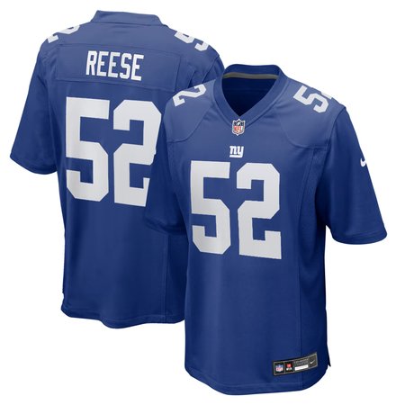 Men's New York Giants #52 Arvell Reese Royal 2026 NFL Draft Game Jersey