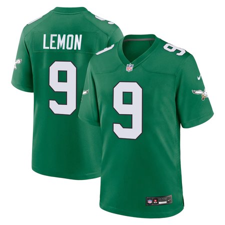 Men's Philadelphia Eagles #9 Makai Lemon Green 2026 NFL Draft Game Jersey
