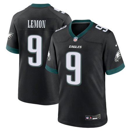 Men's Philadelphia Eagles #9 Makai Lemon Black 2026 NFL Draft Game Jersey
