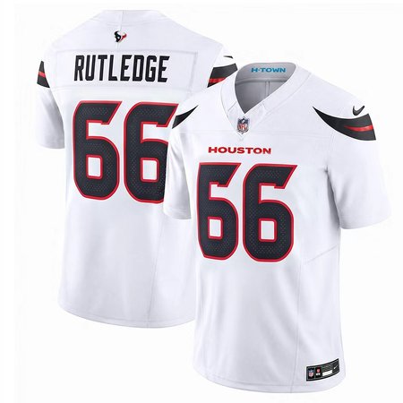 Youth Houston Texans #66 Keylan Rutledge White 2026 NFL Draft Vapor F.U.S.E. Limited Jersey