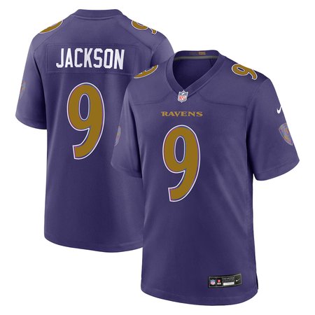 Men's Baltimore Ravens #9 Zion Young Purple 2026 NFL Draft Game Jersey