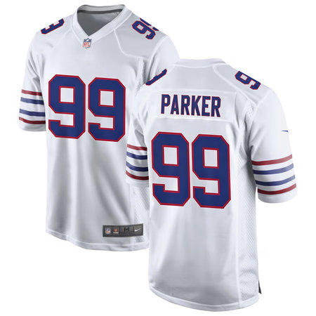Men's Buffalo Bills #99 T.J. Parker White 2026 NFL Draft Game Jersey