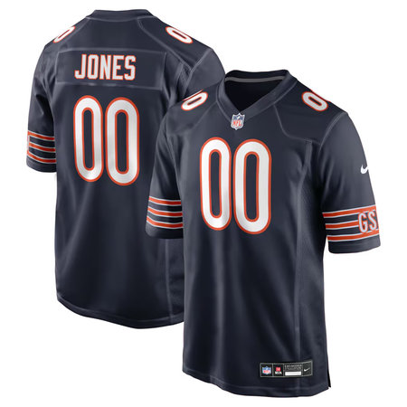 Men's Chicago Bears #54 Logan Jones Navy 2026 NFL Draft Game Jersey