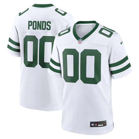 Men's New York Jets #23 D'Angelo Ponds White 2026 NFL Draft Game Jersey