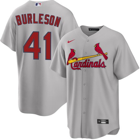 Men's St. Louis Cardinals #41 Alec Burleson Gray Home Limited Jersey