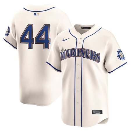 Men's Seattle Mariners #44 Julio Rodriguez Nike Cream Alternate Limited Jersey