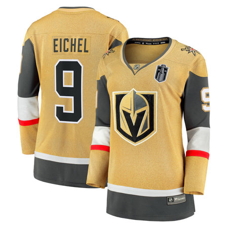 Women's Vegas Golden Knights #9 Jack Eichel Gold 2026 Stanley Cup Final Jersey