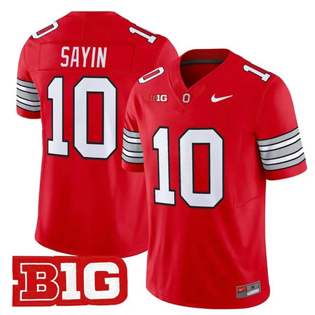 Youth Ohio State Buckeyes #10 Julian Sayin Red 2025/26 Vapor F.U.S.E. Limited Stitched Jersey