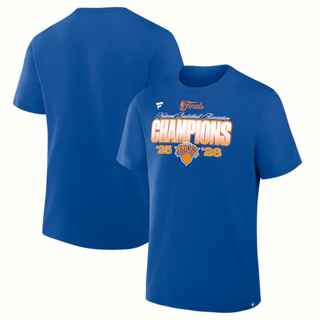 Men's New York Knicks Blue 2026 NBA Finals Champions Core T-Shirt