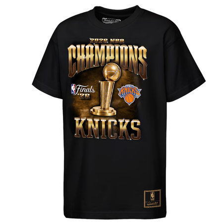 Men's New York Knicks Black 2026 NBA Finals Champions T-Shirt