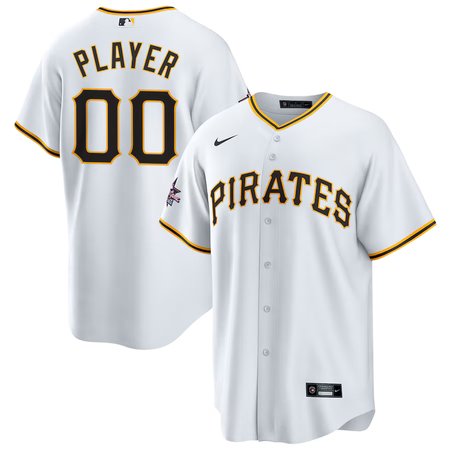 Men's Pittsburgh Pirates Nike White 2025 MLB All-Star Game Home Custom Replica Jersey