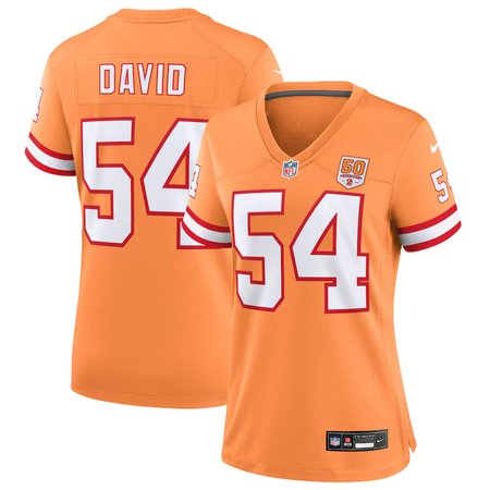 Women's Tampa Bay Buccaneers #54 Lavonte David Nike Creamsicle 50th Season Game Jersey