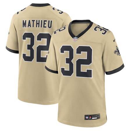 Youth New Orleans Saints #32 Tyrann Mathieu Nike Gold Gameday Golds Alternate Game Player Jersey