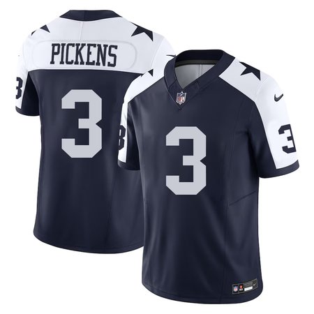 Youth Dallas Cowboys #3 George Pickens Navy F.U.S.E Vapor Untouchable Limited Stitched Football Jersey