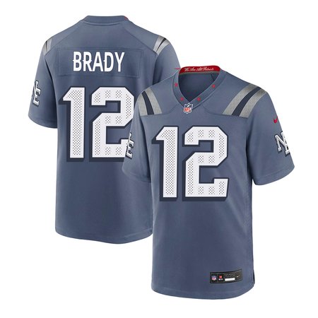 Youth New England Patriots #12 Tom Brady Blue Rivalries Collection Game Jersey