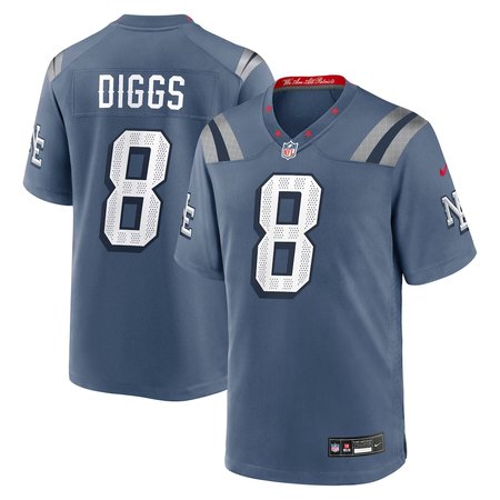 Youth's New England Patriots #8 Stefon Diggs Blue Rivalries Collection Game Jersey