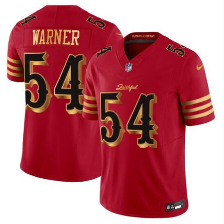Youth San Francisco 49ers #54 Fred Warner Red Rivalries Collection F.U.S.E. Vapor Limited Stitched Jersey