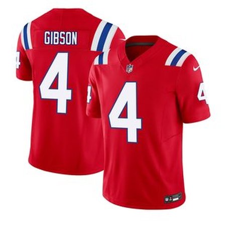 Youth New England Patriots #4 Antonio Gibson Nike Red F.U.S.E. Vapor Limited Jersey