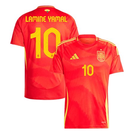 Men's LAMINE YAMAL #10 Spain Home Replica Soccer Jersey EURO 2024