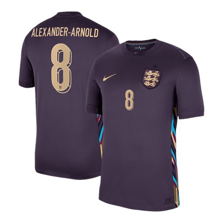 Men's ALEXANDER-ARNOLD #8 England Away Replica Soccer Jersey EURO 2024