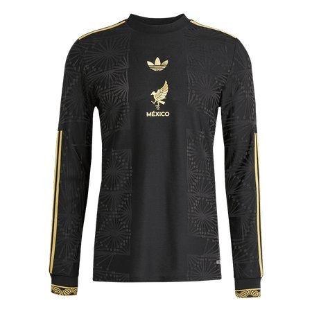 Men's Mexico Third Away Long Sleeve Jersey 2025 - Gold Cup