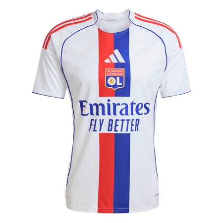 Men's Olympique Lyonnais Home Replica Soccer Jersey 2025/26
