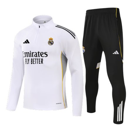 Kid's Real Madrid 1/4 Zip Tracksuit 2025/26