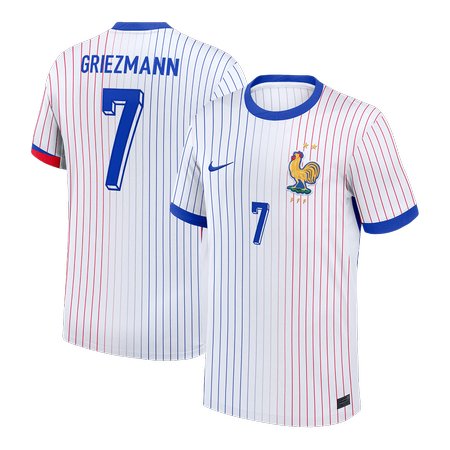 Men's GRIEZMANN #7 France Away Replica Soccer Jersey 2024