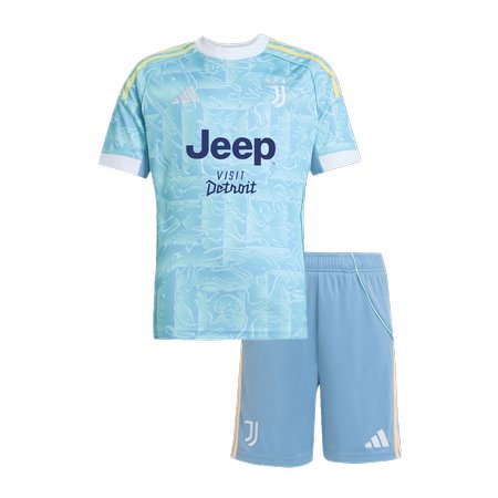 Kid's Juventus Away Soccer Jersey Kit 2025/26