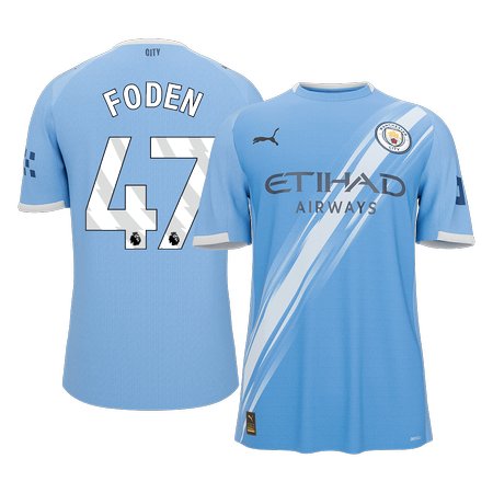 Men's FODEN #47 Manchester City Home Replica Soccer Jersey 2025/26