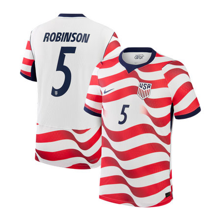 Kid's Antonee Robinson #5 USA Home Match Authentic Jersey World Cup 2026