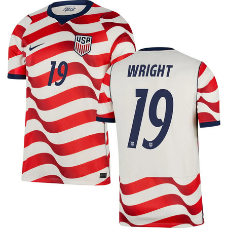 Kid's WRIGHT #19 USA Home Replica Jersey World Cup 2026