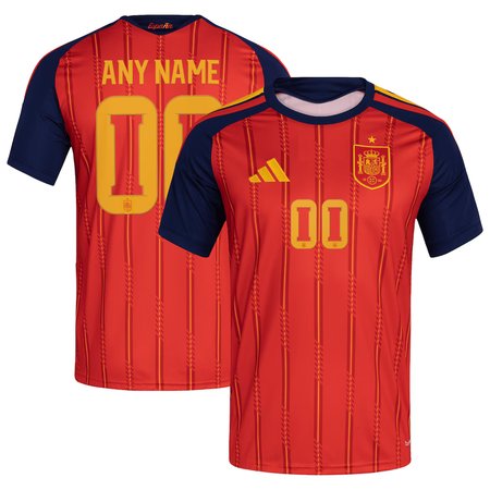 Kid's Spain Home Replica Custom Jersey World Cup 2026