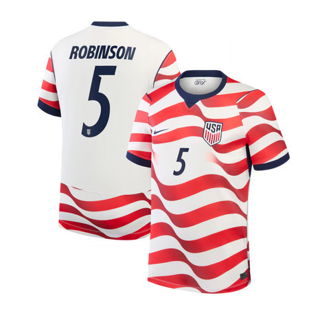Kid's Antonee Robinson #5 USA Home Stadium Replica Jersey World Cup 2026