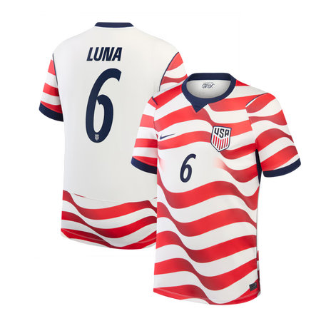 Kid's Diego Luna #6 USA Home Stadium Replica Jersey World Cup 2026